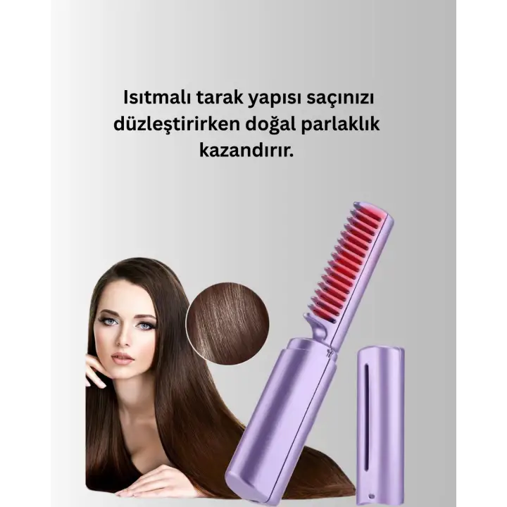 Şarjlı Saç Düzleştirici Tarak