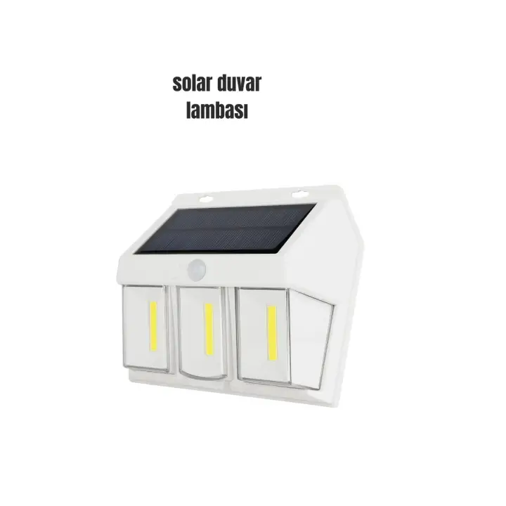 Suya Dayanıklı Solar Duvar Lambası – Akıllı Gece Sensörlü Işık