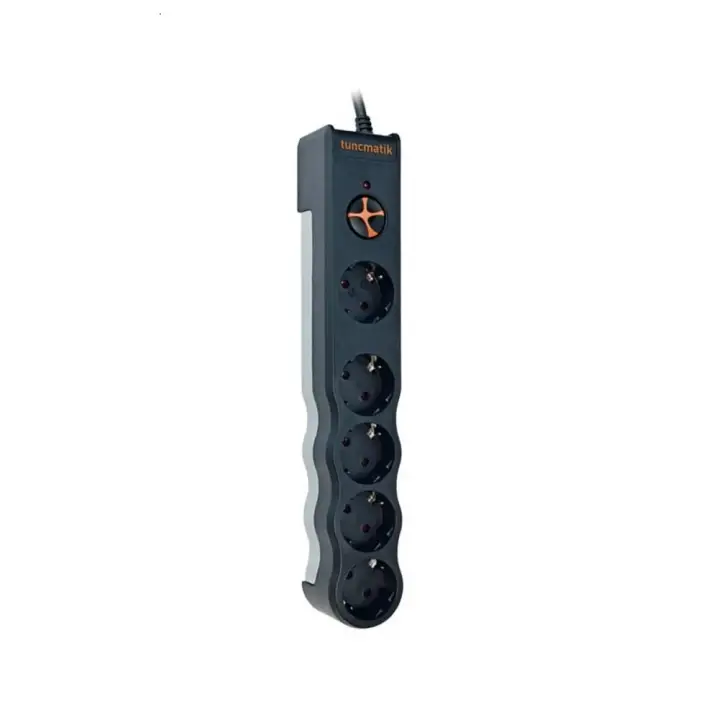 Tunçmatik TSK6136 Powersurge 5lı Siyah 1050 Joule
