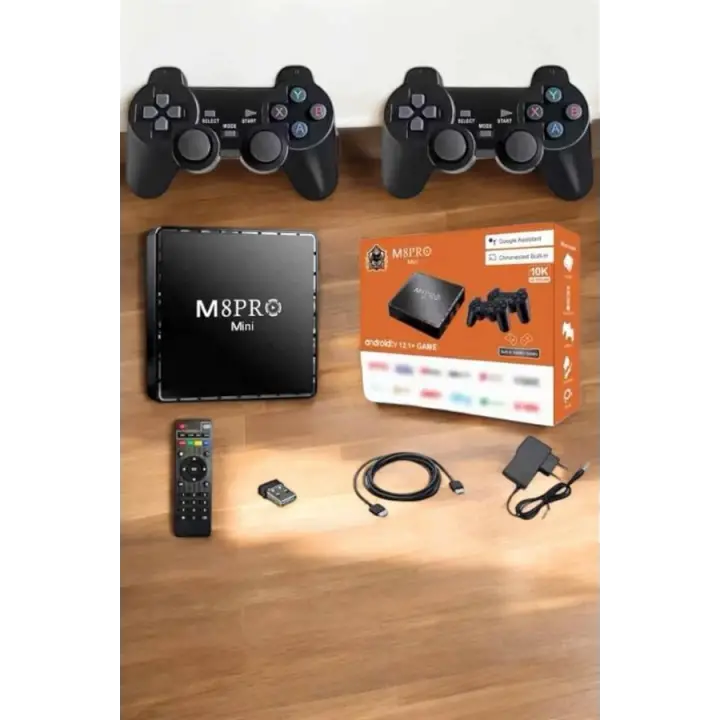 TV Box Çift Oyun Kollu 10000 Oyunlu Atari