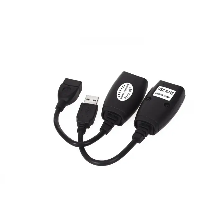 Vcom CU824 USB RJ45 Extender Plastik 45m Uzatıcı