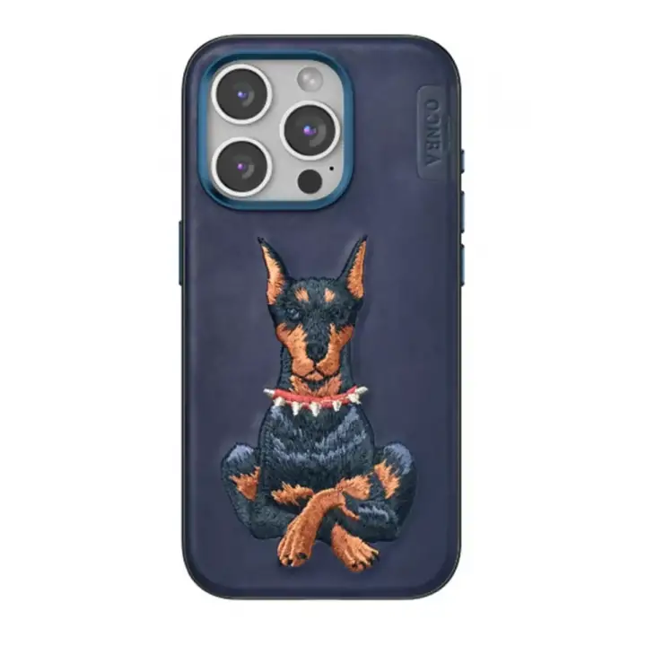 Venco Apple iPhone 15 Pro Max Perma Desenli Kapak - Lacivert