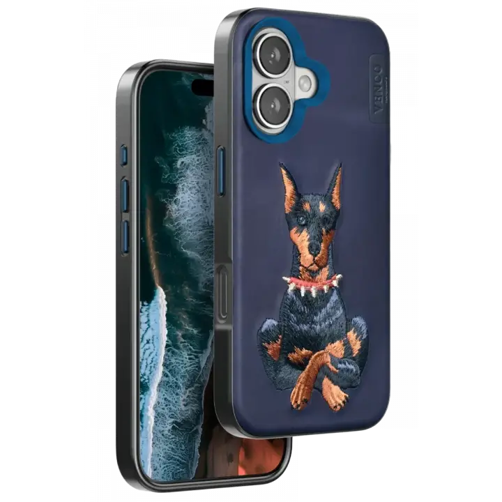 Venco iPhone 16 Perma Desenli Kapak - Lacivert