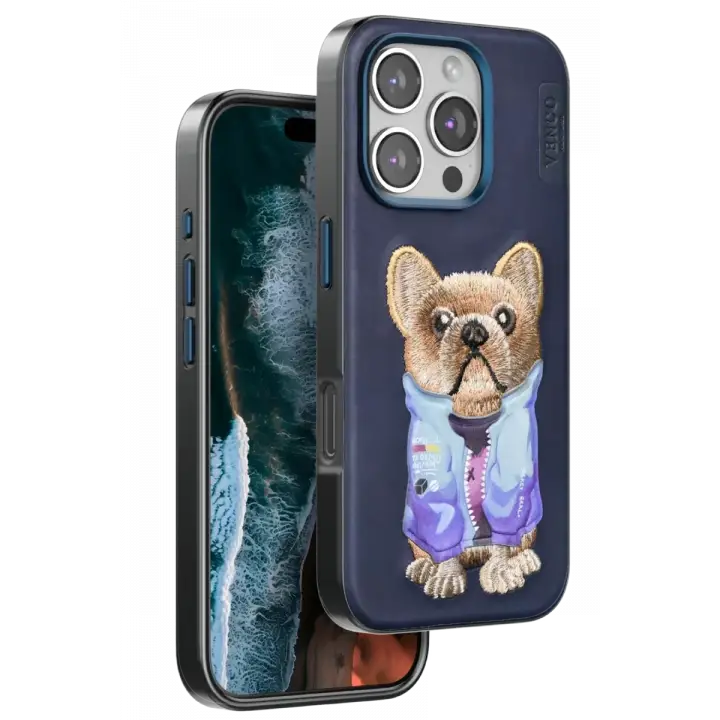 Venco iPhone 16 Pro Max Cute Desenli Kapak - Lacivert