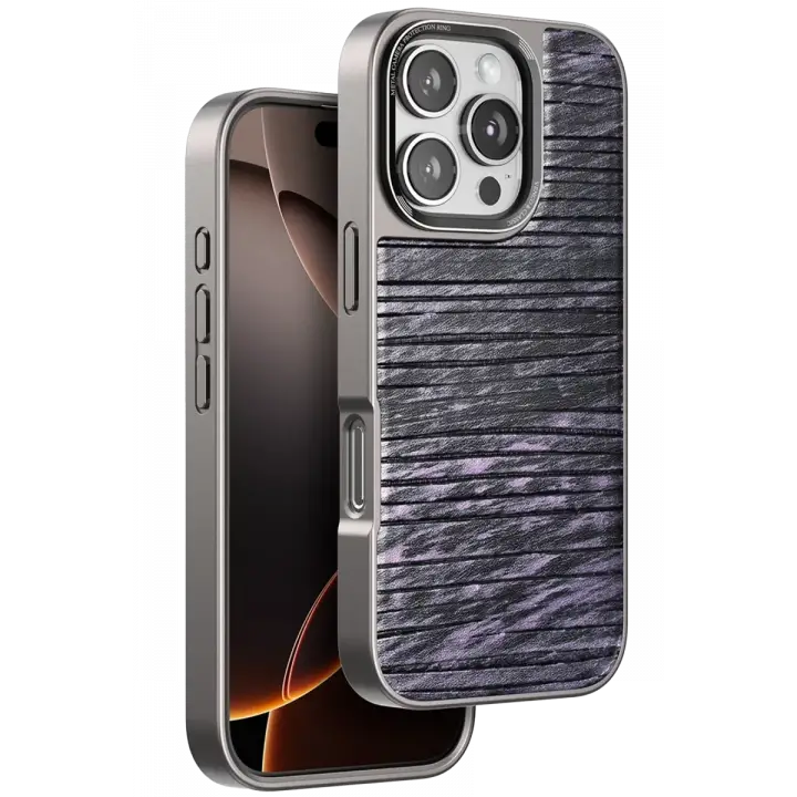 Venco iPhone 16 Pro Max Wave Kapak - Derin Mor
