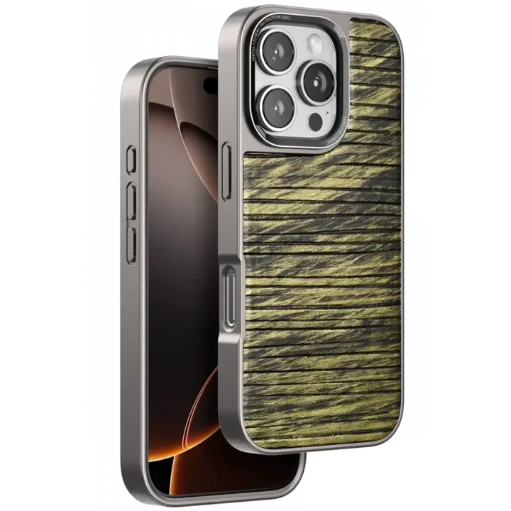 Venco iPhone 16 Pro Max Wave Kapak - Koyu Kahve