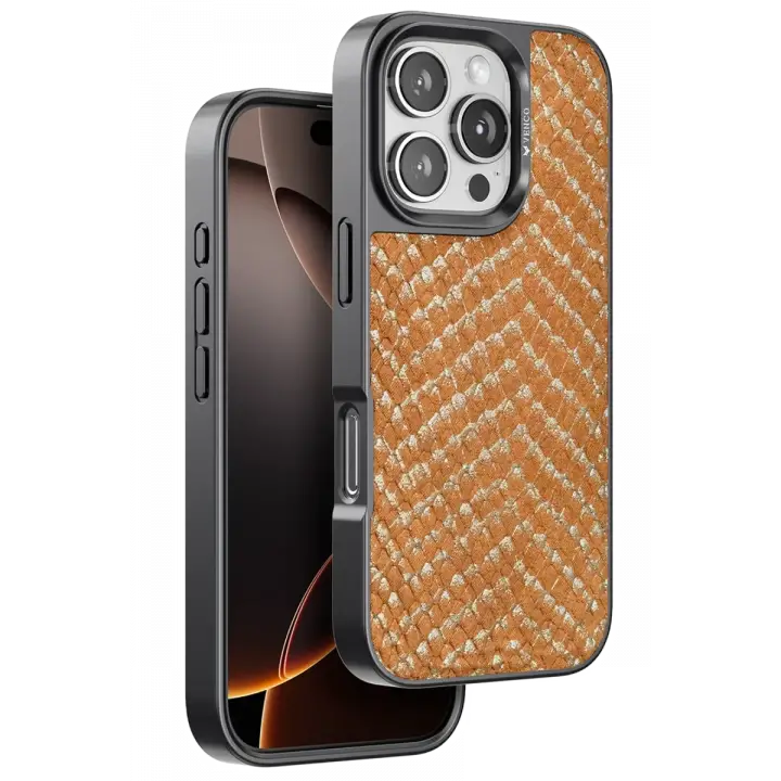 Venco iPhone 16 Pro Viper Kapak - Kahverengi