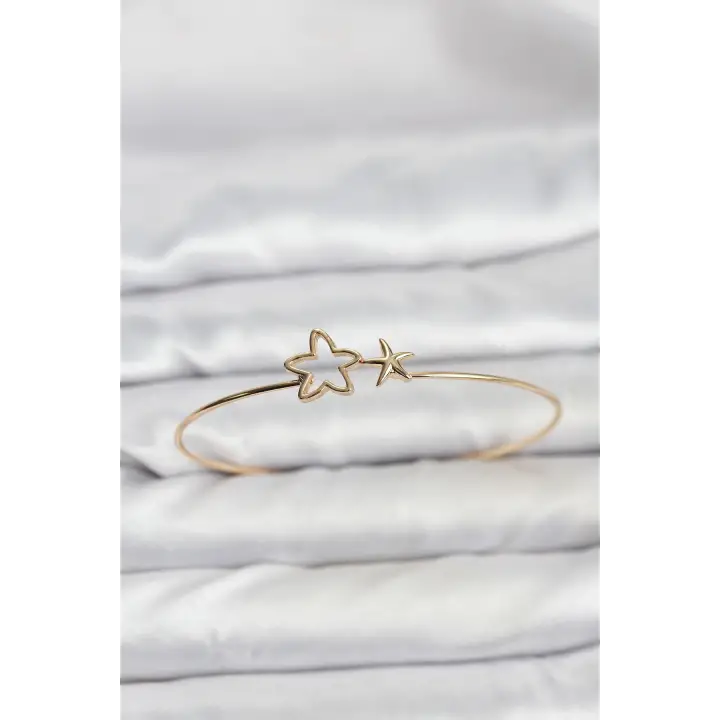 Yıldız Model Gold Renk Bileklik