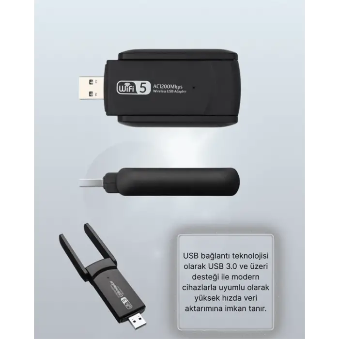 AC1200 USB WiFi Adaptör