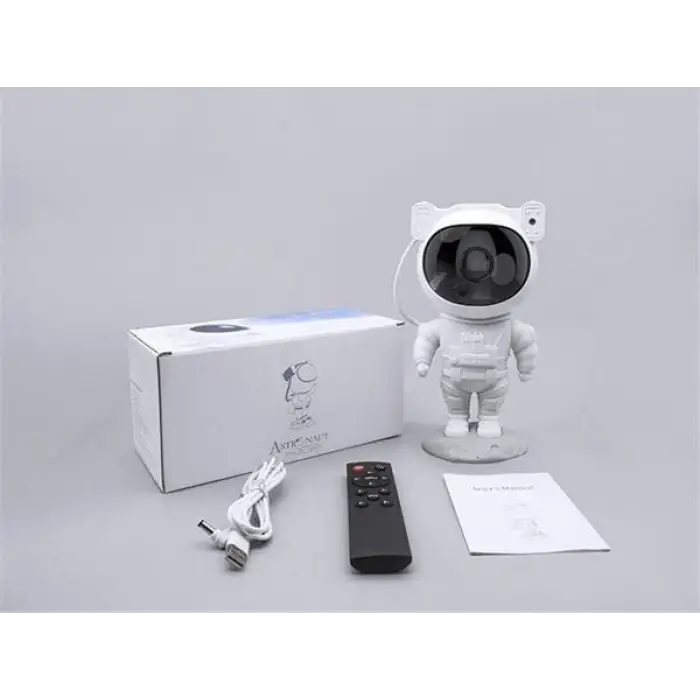 Çocuklara Özel Projeksiyon Astronot Lamba Speaker Sevimli