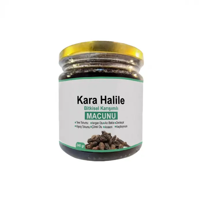KARA HALİLE BİTKİSEL KARIŞIMLI TERMİNALİA CHEBULA MACUNU 240 GR