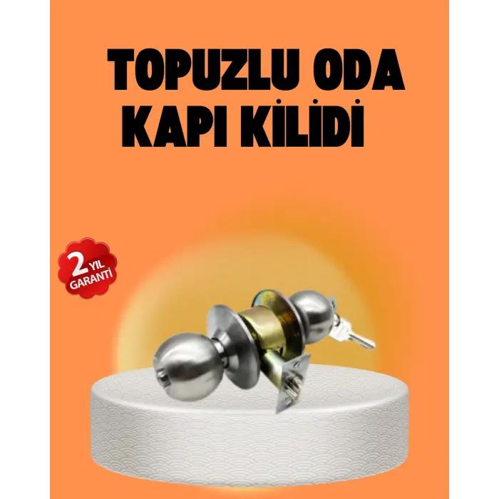 Mat Renk Topuzlu Kapı Kilidi – Giriş Tipi