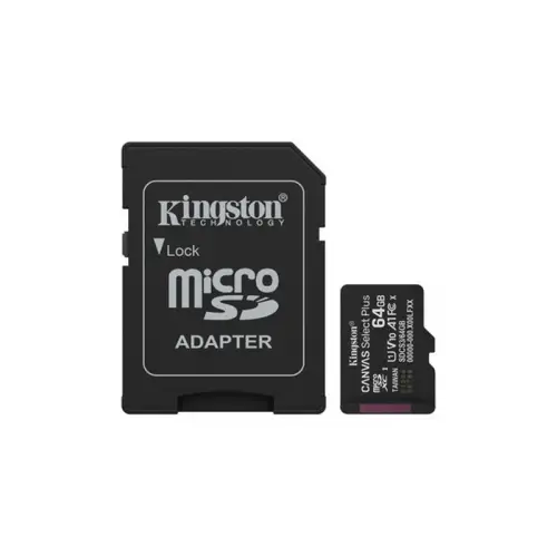 64 GB KINGSTON CANVAS SELECT PLUS MICRO SD CARD CL10 SDCS3/64GB