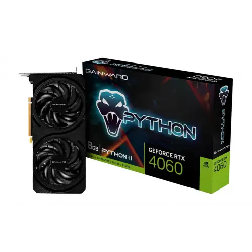Gainward GeForce RTX4060 Python II 8GB GDDR6 128 Bit DLSS 3 Ekran Kartı