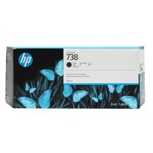 HP 738 Black Siyah 300ML Plotter Kartuşu 498N8A