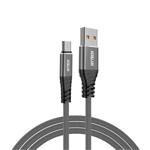 Hytech HY-X2103M 3A Micro Usb 3mt Gri Data + Sarj Kablosu
