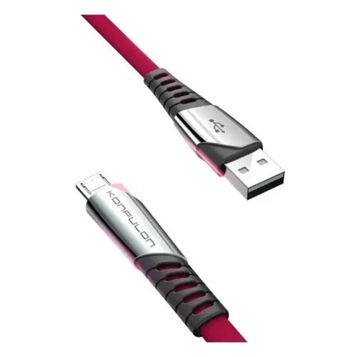 Konfulon DC16 Micro USB Kablo 1M 2.4A - Kırmızı