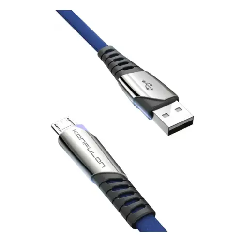 Konfulon DC16 Micro USB Kablo 1M 2.4A - Mavi