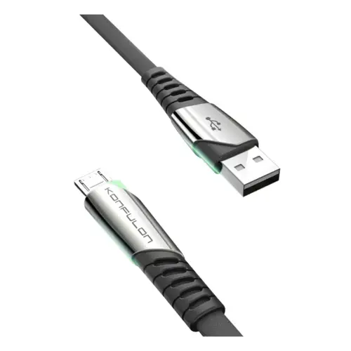 Konfulon DC16 Micro USB Kablo 1M 2.4A - Siyah
