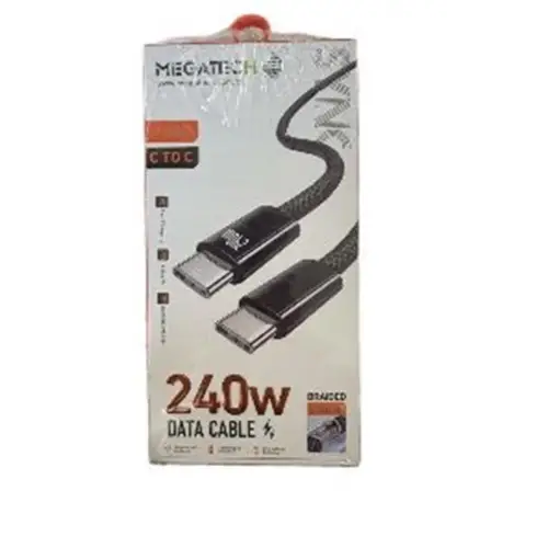 Megatech MT-240T Hasır Type-C To Type-c Data Kablosu