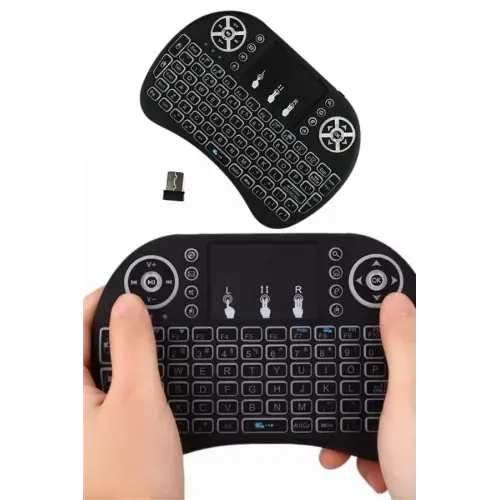 Mini Klavye Gaming Pc Playstation Ledli Mouse Rgb Mouse Bluetooth Usb