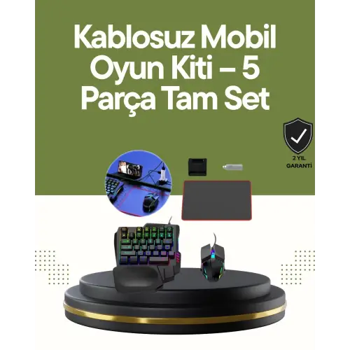Mobilde Konsol Deneyimi – 5in1 Bluetooth Oyun Seti (Android Uyumlu)