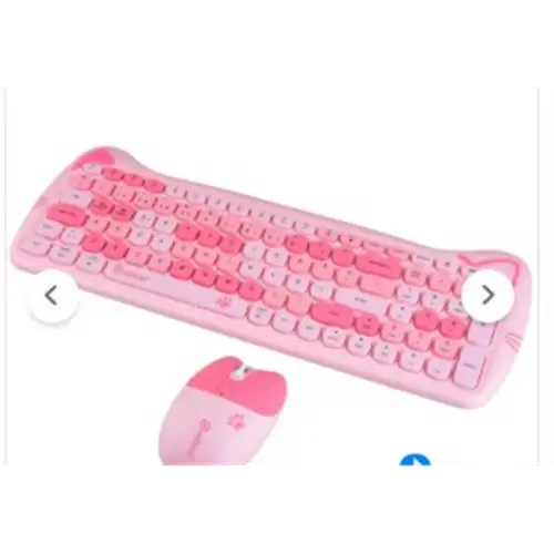 Ndeed Sevimli Kedi Kablosuz Klavye Ve Mouse Bluetooth Set