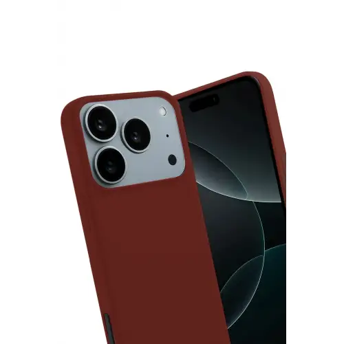 Newface Apple iPhone 17 Pro First Silikon - Bordo