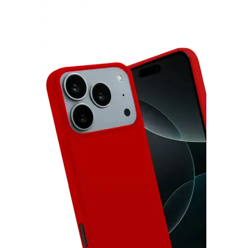 Newface Apple iPhone 17 Pro First Silikon - Kırmızı