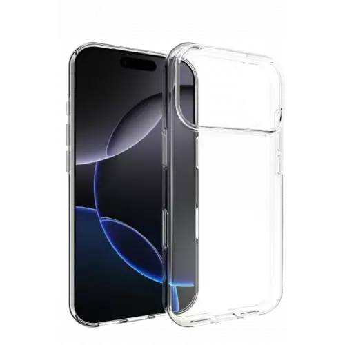 Newface Apple iPhone 17 Pro Max Lüx Şeffaf Silikon - Şeffaf