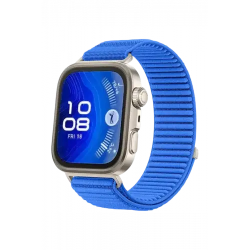 Newface Huawei Fit 4 Braid Kordon - Mavi