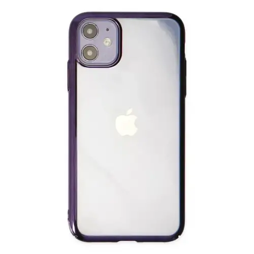 Newface Apple iPhone 12 Kılıf Element Silikon - Mor