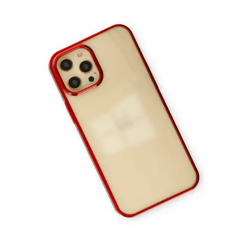 Newface iPhone 12 Pro Max Kılıf Element Silikon - Kırmızı