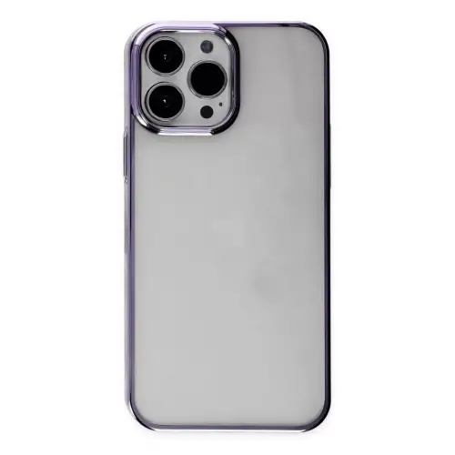 Newface Apple iPhone 13 Pro Max Kılıf Element Silikon - Mor