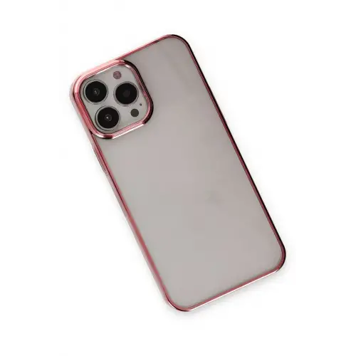 Newface iPhone 13 Pro Max Kılıf Element Silikon - Pembe