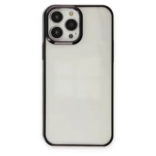 Newface Apple iPhone 13 Pro Max Kılıf Element Silikon - Siyah