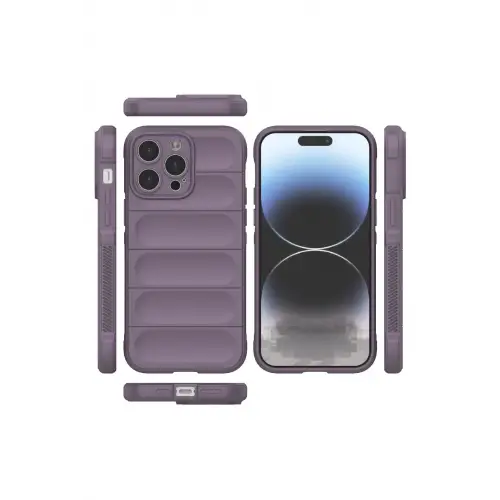 Newface iPhone 13 Pro Max Kılıf Optimum Silikon - Mor