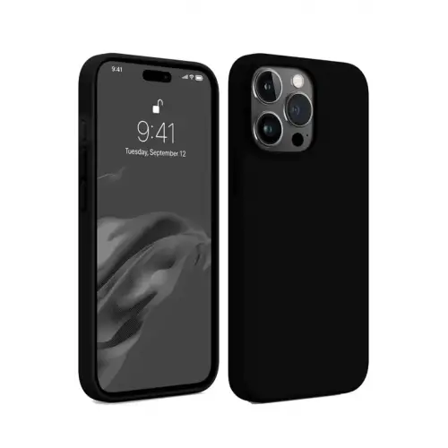 Newface Apple iPhone 15 Pro Max Kılıf First Silikon - Siyah
