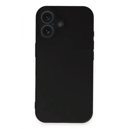 Newface iPhone 16 Plus Kılıf First Silikon - Siyah