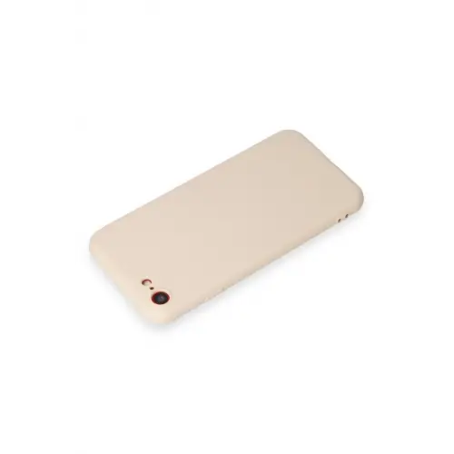 Newface iPhone 7 Kılıf First Silikon - Krem