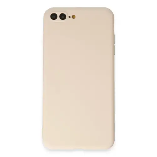 Newface Apple iPhone 7 Plus Kılıf First Silikon - Krem