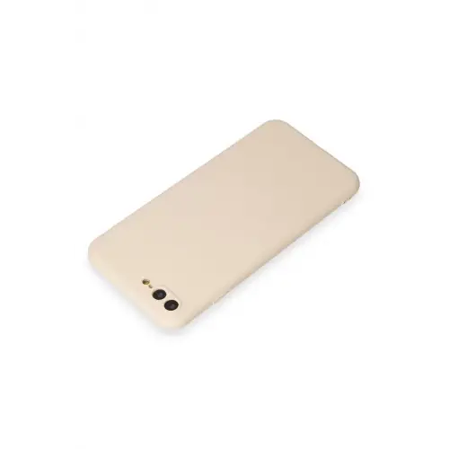 Newface iPhone 7 Plus Kılıf First Silikon - Krem