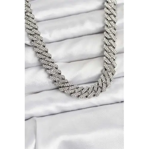 Pirinç Cuba Chain Gurmet Model Kolye