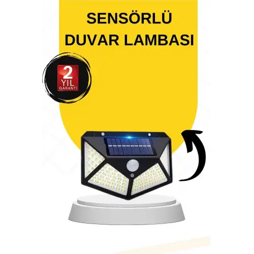 SENSÖRLÜ GÜNEŞ ENERJİLİ DUVAR LAMBASI