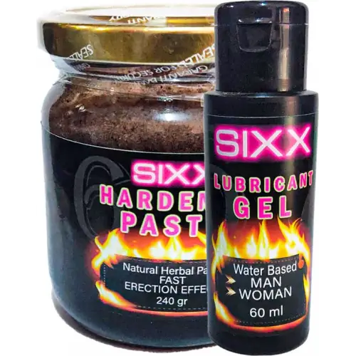 SİXX LUBRİCANT JEL 60 ML + HERBAL PASTE 240 GR