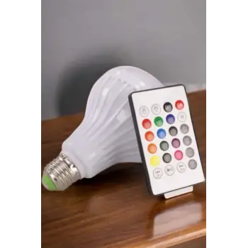 Kablosuz Bluetooth Hoparlör Led Lamba