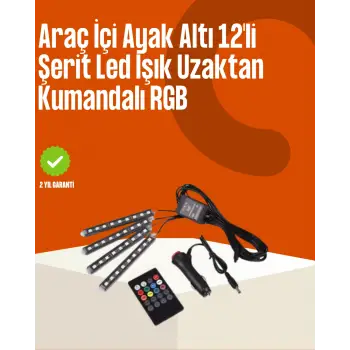 Kumandalı Araç LED Şerit Işıklar