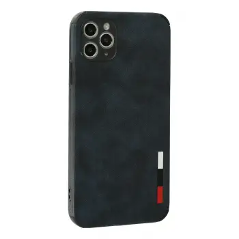 Newface iPhone 11 Pro Max Kılıf Loop Deri Silikon - Lacivert