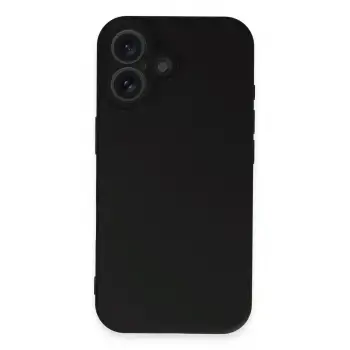 Newface iPhone 16 Kılıf First Silikon - Siyah