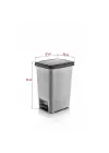 25 Litre Basmalı Çöp Kovası